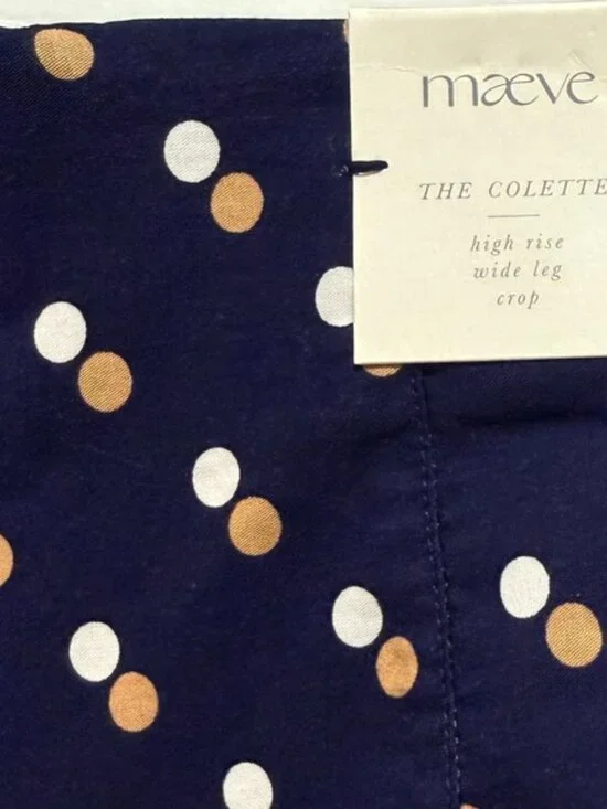 NWT Anthropologie Women's 24P The Colette Cropped High-Rise Wide-Leg Trousers - Picture 7 of 9